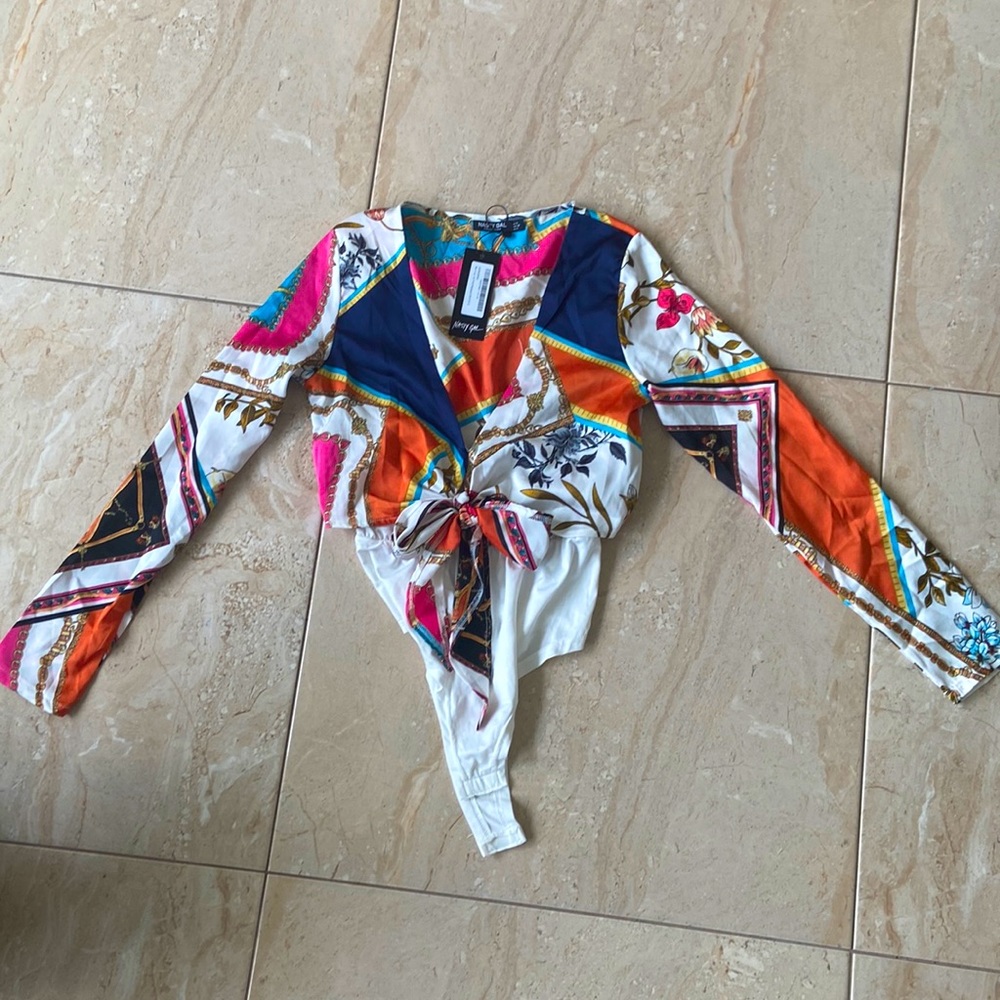 Mix it up tie bodysuit